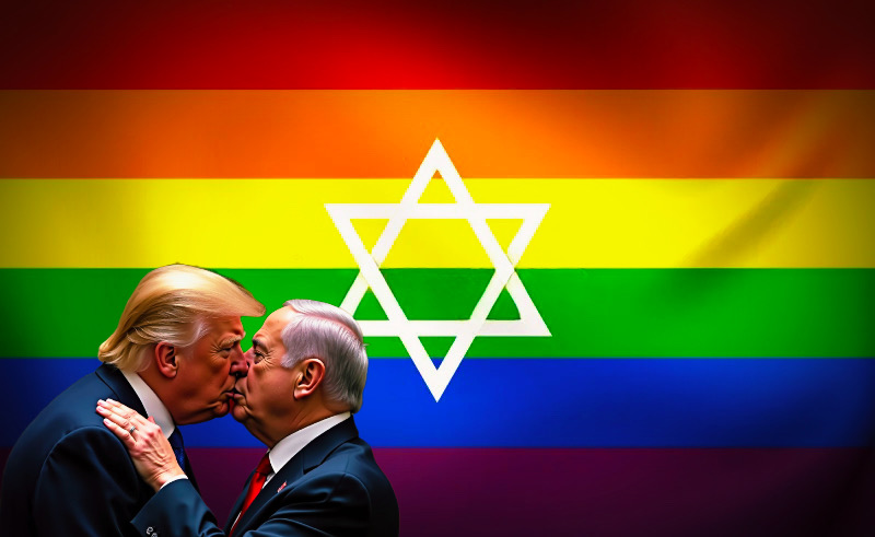 Make America Gay Again flag at the Washington Monument