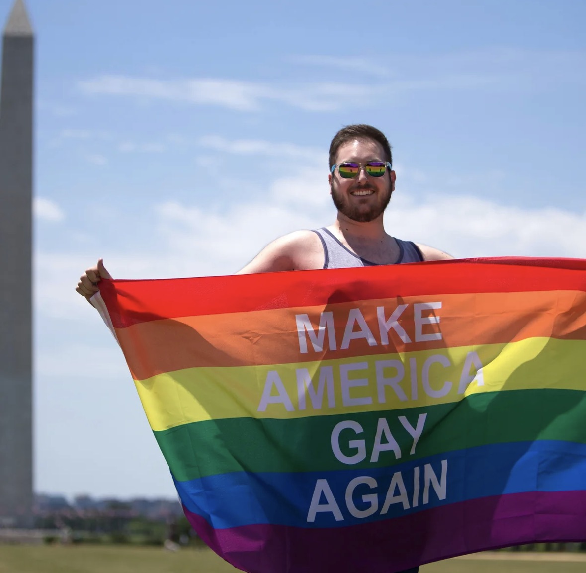 Make America Gay Again rainbow flag